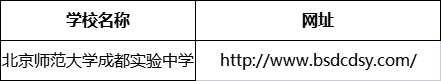 成都市北京師范大學(xué)成都實驗中學(xué)網(wǎng)址是什么？