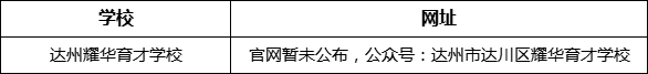 達州市達州耀華育才學校網(wǎng)址是什么？