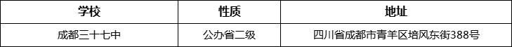 成都市成都三十七中詳細(xì)地址、在哪里？