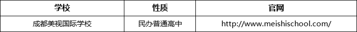 成都市成都美視國際學校官網、網址、官方網站